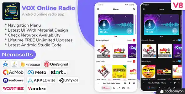 Android VOX Online Radio App