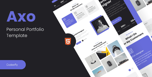 Axo – Personal Portfolio Template HTML