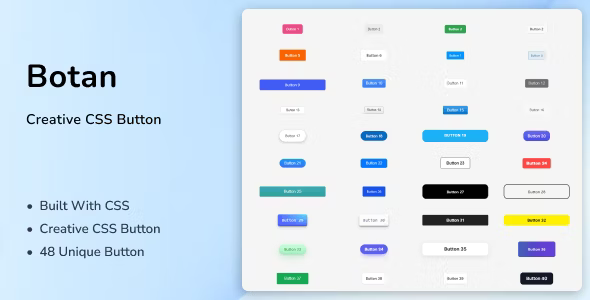 Botan – Creative CSS Button Template HTML