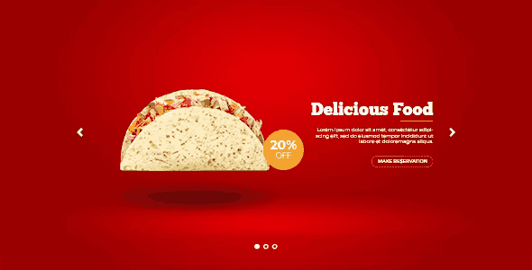 Butazzo – Fast Food and Restaurant Responsive Bootstrap Slider HTML Template