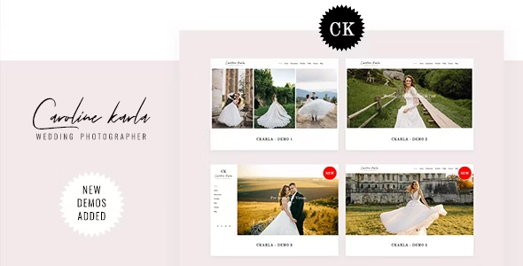 CKARLA – Minimal Wedding Photography Template HTML