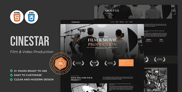 Cinestar – Film & Video Production HTML Template