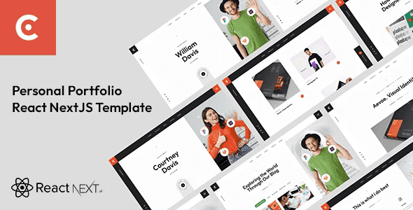 Courtney – React Personal Portfolio NextJS Template