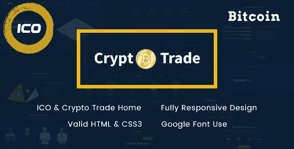 Crypto Trade – ICO, Bitcoin and Cryptocurrency HTML Template