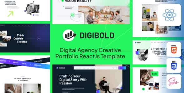 DigiBold – Digital Agency Creative Portfolio React Js Template