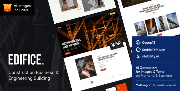 Edifice – Construction & Building WordPress Theme
