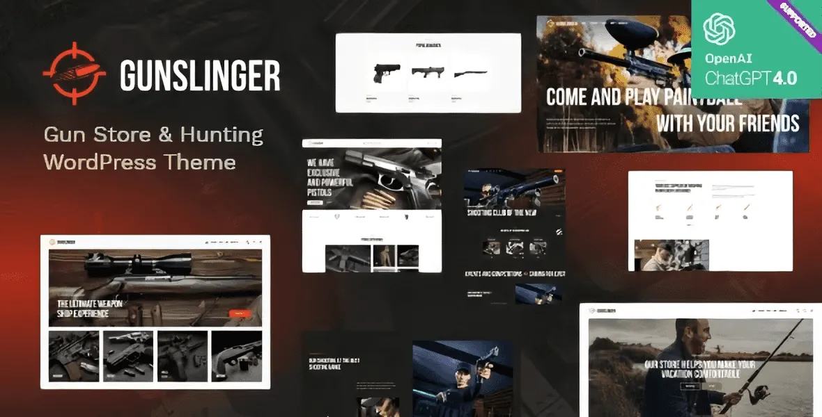 Gunslinger – Gun Store & Hunting WordPress Theme