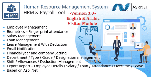 HRMS – Human Resource Management System, Manage Employee Payroll Salary ZkTeco BioMetric attendance