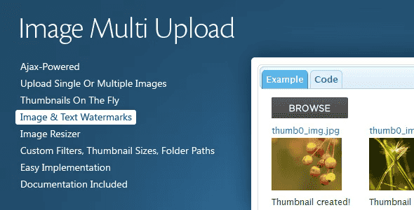 Image Multi Upload PHP Script BY QUANTICALABS