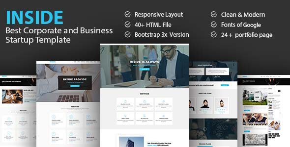 Inside – Best Corporate And Business Startup Template HTML