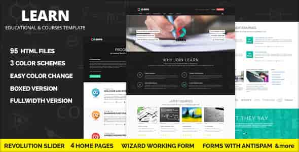 Learn – Courses and Educational Site Template HTML