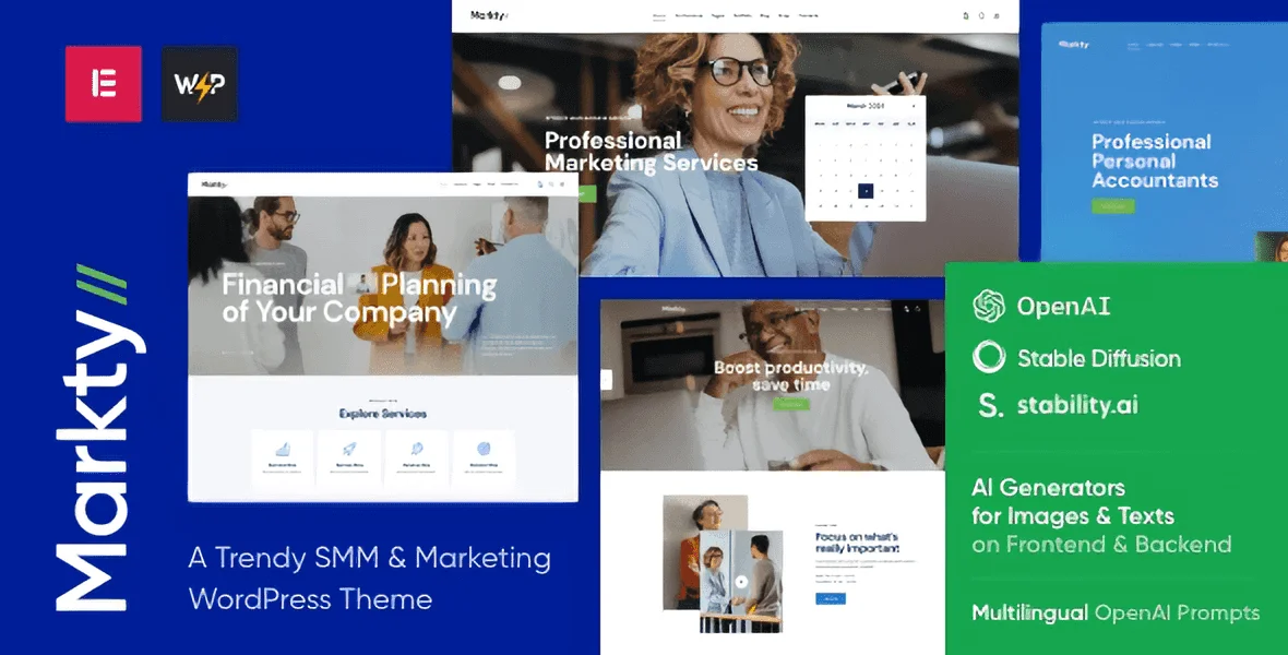 Markty – SMM & Marketing WordPress Theme