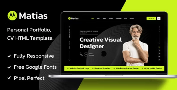 Matias – Personal Portfolio HTML Template