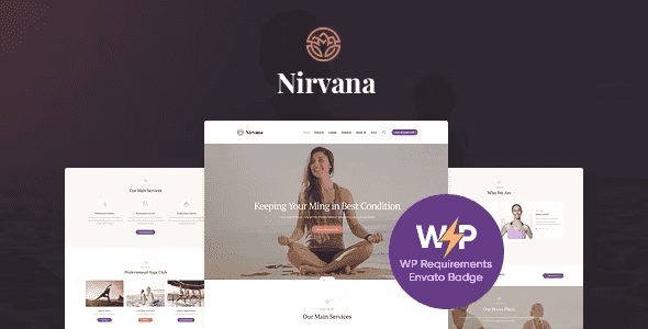 Nirvana – Yoga Studio and Fitness Club WordPress Theme