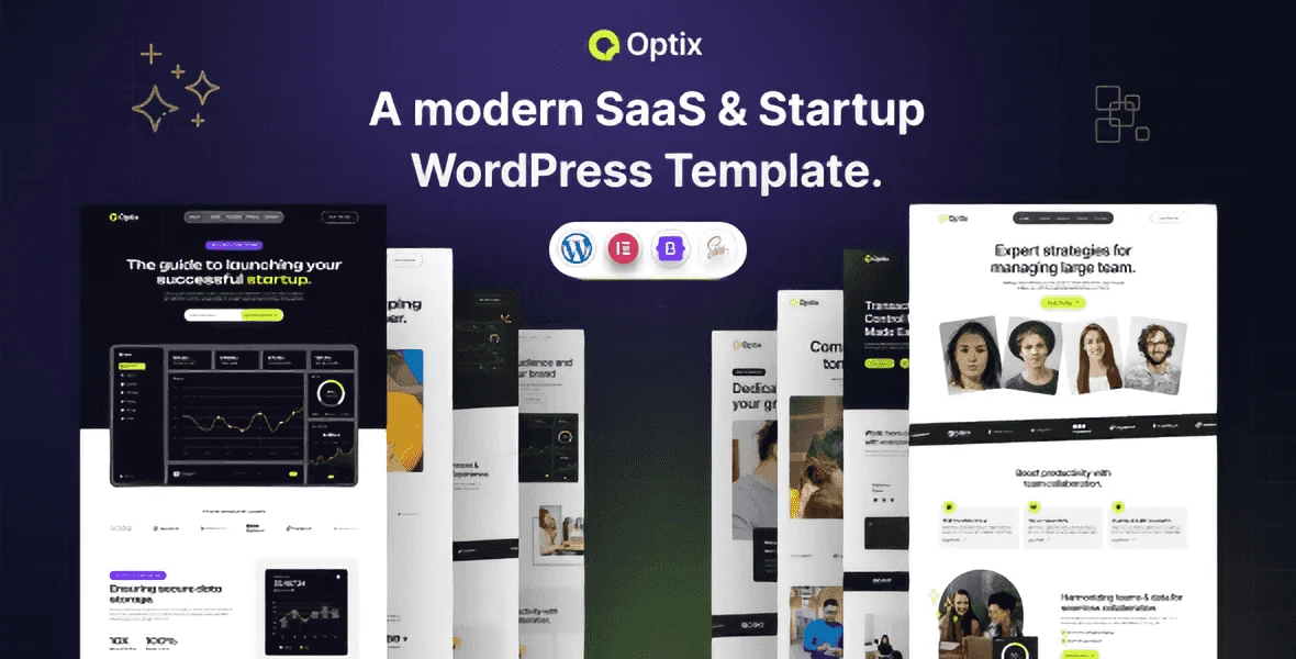 Optix – SaaS & Startup WordPress Theme