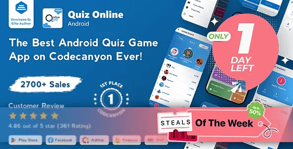 Quiz Online – Trivia Quiz – Quiz Game – Web Quiz + Admin Panel
