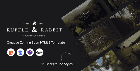 Rabbit – Creative Coming Soon HTML5 Template