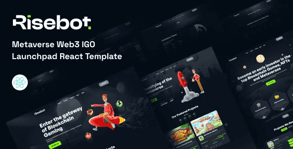 Risebot – Metaverse IGO Launchpad React Template