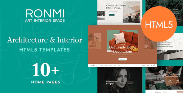 Ronmi – Interior Design & Architecture HTML5 Template