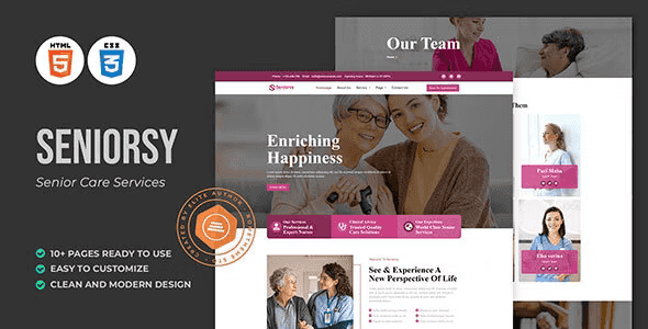 Seniorsy – Senior Care Services HTML Template