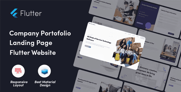 Software Flutter Website – Company Profile in flutter 3.0 flutter website