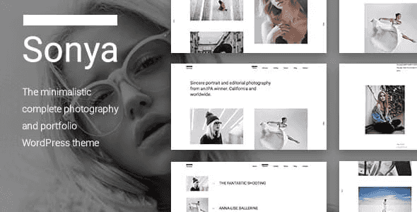 Sonya – Photography  WordPress Theme