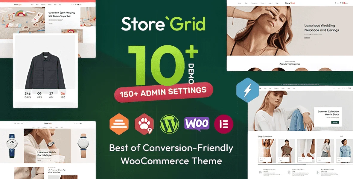 StoreGrid – Fashion & Multipurpose WooCommerce Theme WordPress