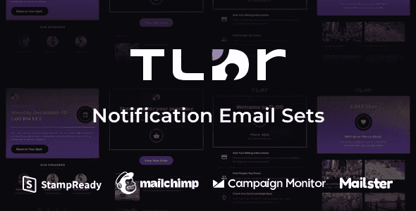 TLDR – Notification Email Sets + Animated Icons Template HTML