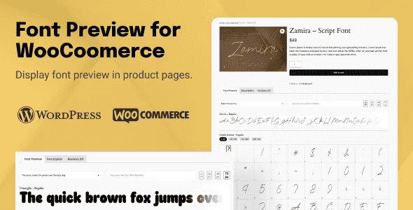 TW Font Preview for WooCommerce WordPress Plugin