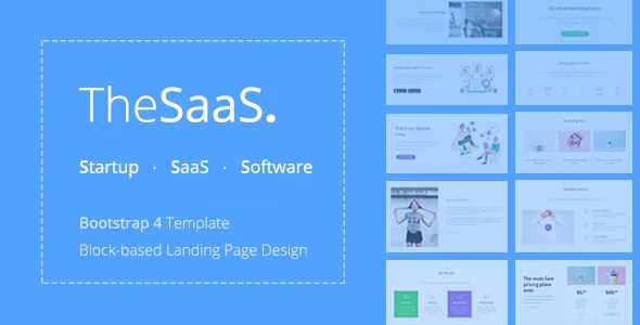 TheSaaS – Responsive Bootstrap SaaS, Startup & WebApp Template