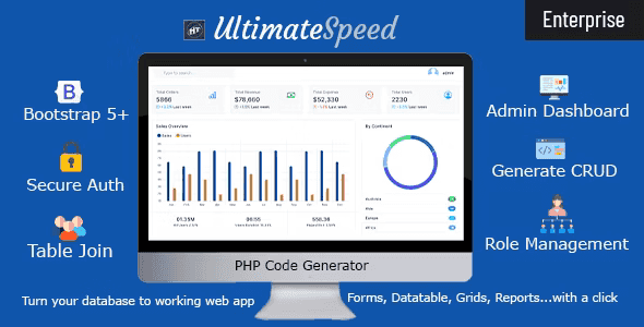 UltimateSpeed PHP Code Generator Enterprise Script