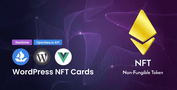 WordPress Live NFT Cards Affiliates with VueJS
