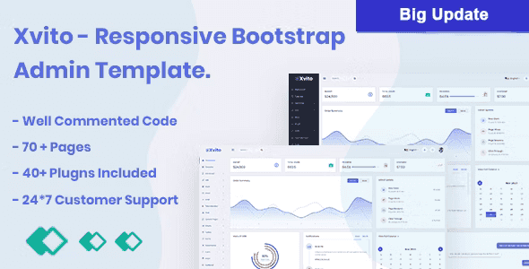 Xvito – Bootstrap Admin Template