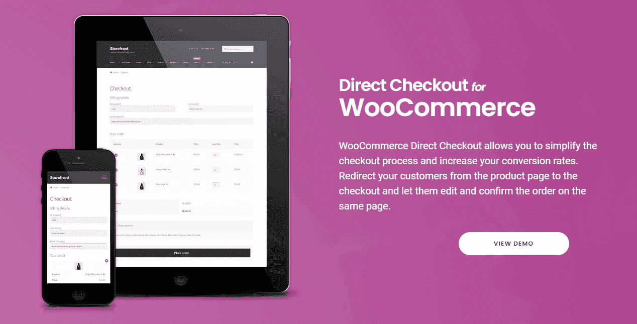 WooCommerce Direct Checkout PRO By QuadLayers WordPress