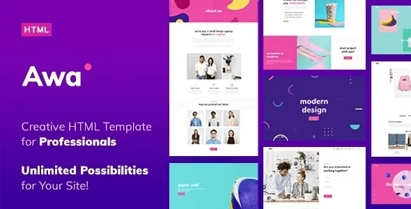 AWA – Portfolio HTML Template