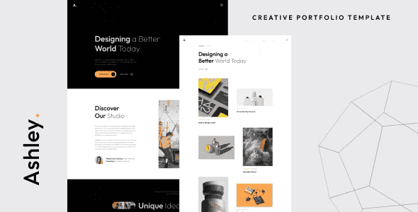 Ashley – Creative Portfolio Template HTML