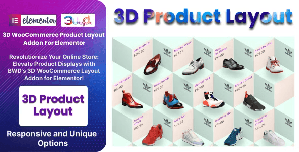 BWD 3D WooCommerce Product Layout Addon For Elementor WordPress