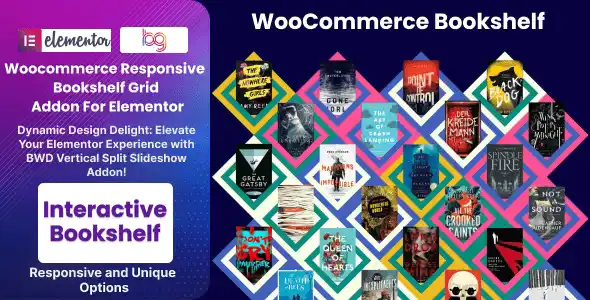 BWD Woocommerce Responsive Bookshelf Grid Addon For Elementor WordPress