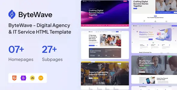 ByteWave – Digital Agency & IT Service HTML Template