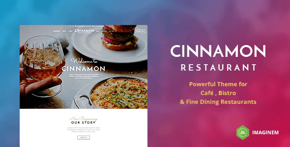 Cinnamon – Restaurant Theme for WordPress