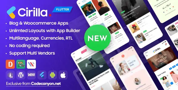 Cirilla – Multipurpose Flutter App For WordPress & Woocommerce