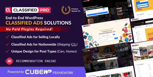 ClassifiedPro – Local Classifieds Ads WordPress Theme