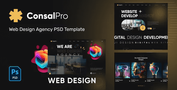 ConsalPro – Web Design Agency PSD Template