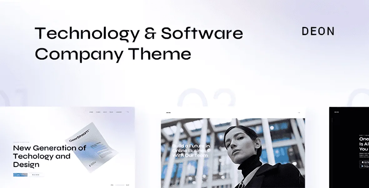 Deon – Technology and Software Company Theme WordPress