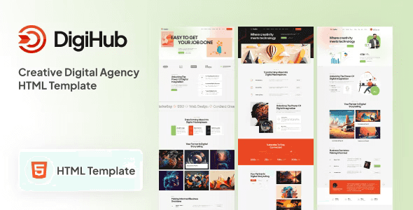 DigiHub – Digital Agency HTML Template