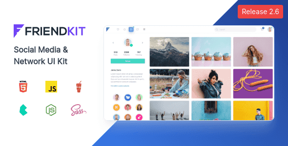 Friendkit – Social Media UI Kit