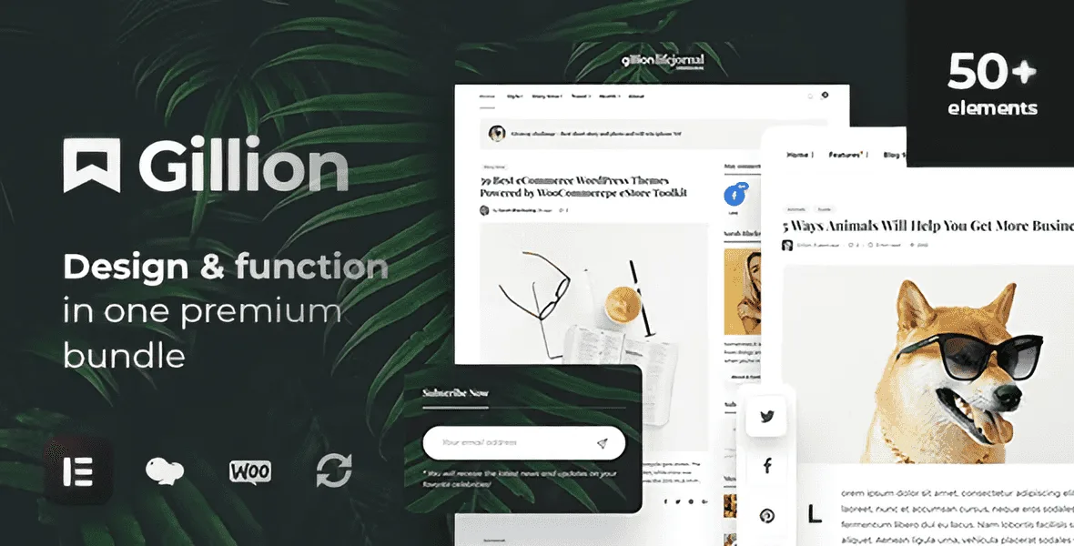 Gillion – Multi-Concept Blog Magazine & Shop WordPress AMP Theme