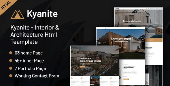 Kyanite – Interior Design & Architecture HTML5 Template