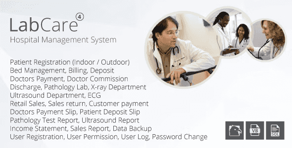 LabCare – Hospital Management System (Billing, Pathology, Ultrasound, ECG, Retail) Windows