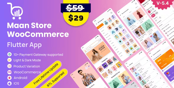 MaanStore – Flutter eCommerce Full App ( Android & iOS )